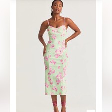 LOVESHACKFANCY Sima Midi Dress Size large NWOT $345