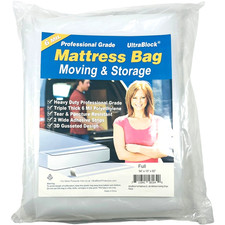 Ultra Block Full Mattress Bag for Moving and Storage Professional Grade 6 MIL