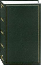 3-Ring Photo Album 204 Pockets 4x6 Photos Hunter Green for Memories Storage