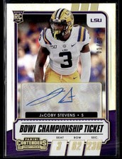 JaCoby Stevens 2021 Panini Contenders Draft Picks Bowl Championship /10 #227 LSU