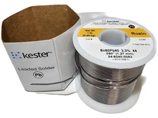 Kester 24-6040-0053 - Flux-Cored Solder Wire, Rosin Core, Leaded, Sn60Pb40,