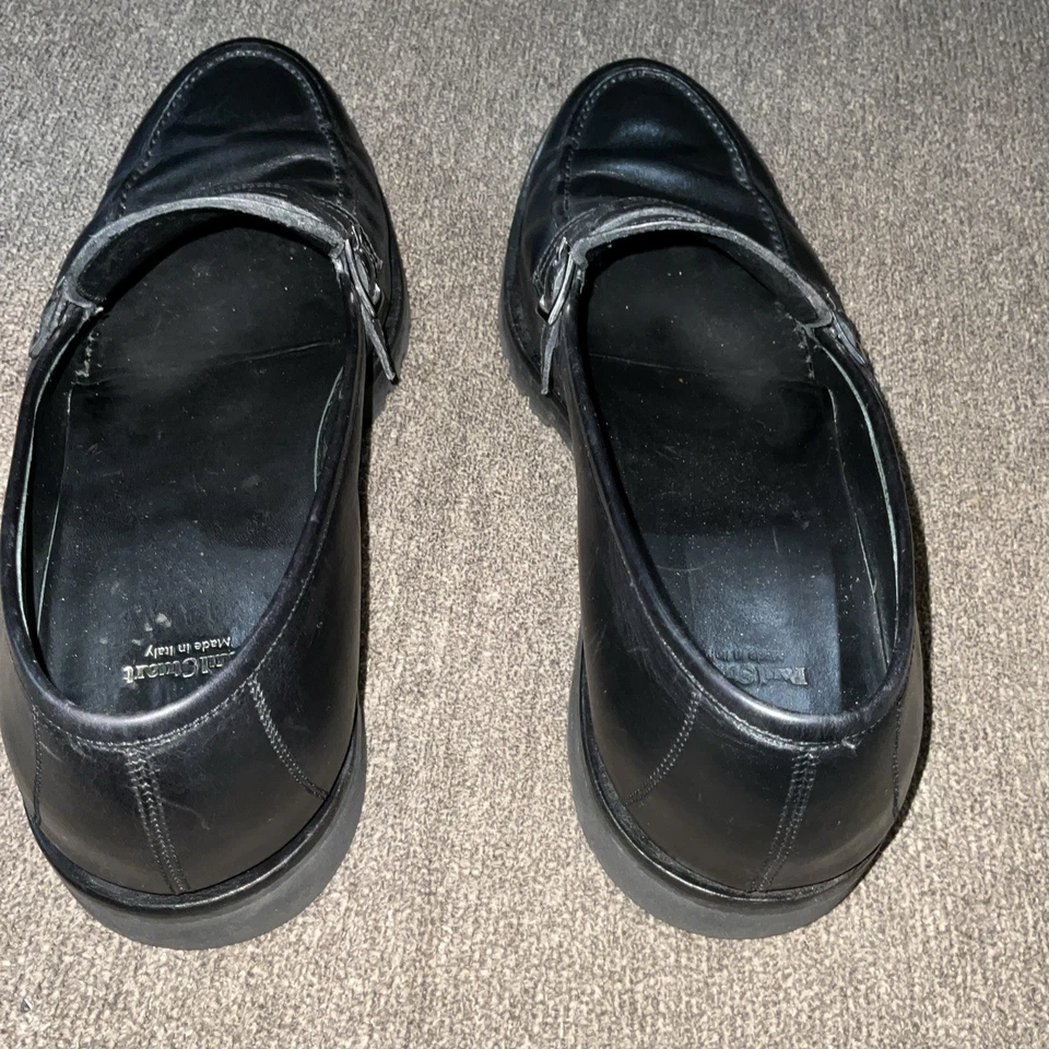 Mocasines negros para hombre PAUL STEWART hechos en Italia EE. UU. 10 Foto 3 de 4