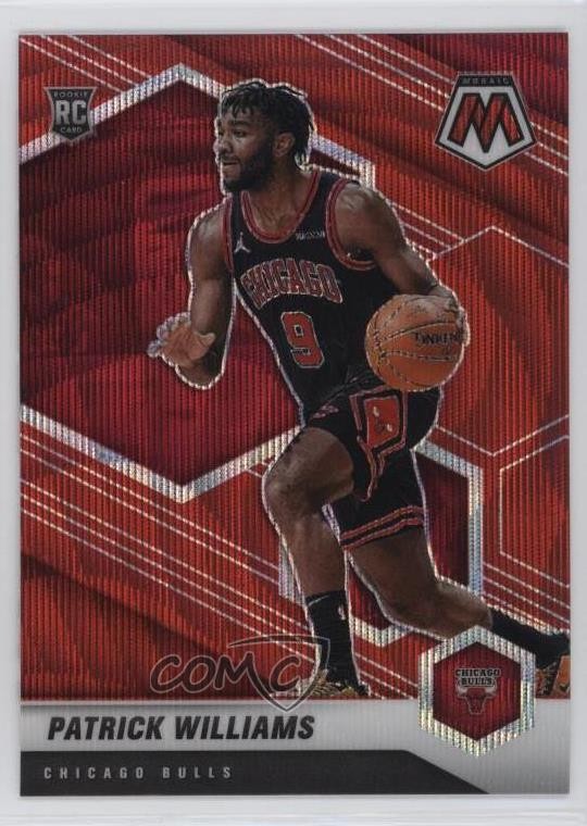 2020-21 Panini Mosaic Rookie Mosaic Red Wave Prizm Patrick Williams #206 1a3a