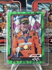 2025 Topps Chrome F1 Oscar Piastri Green Refractor /99 #109 Grand Prix Winner