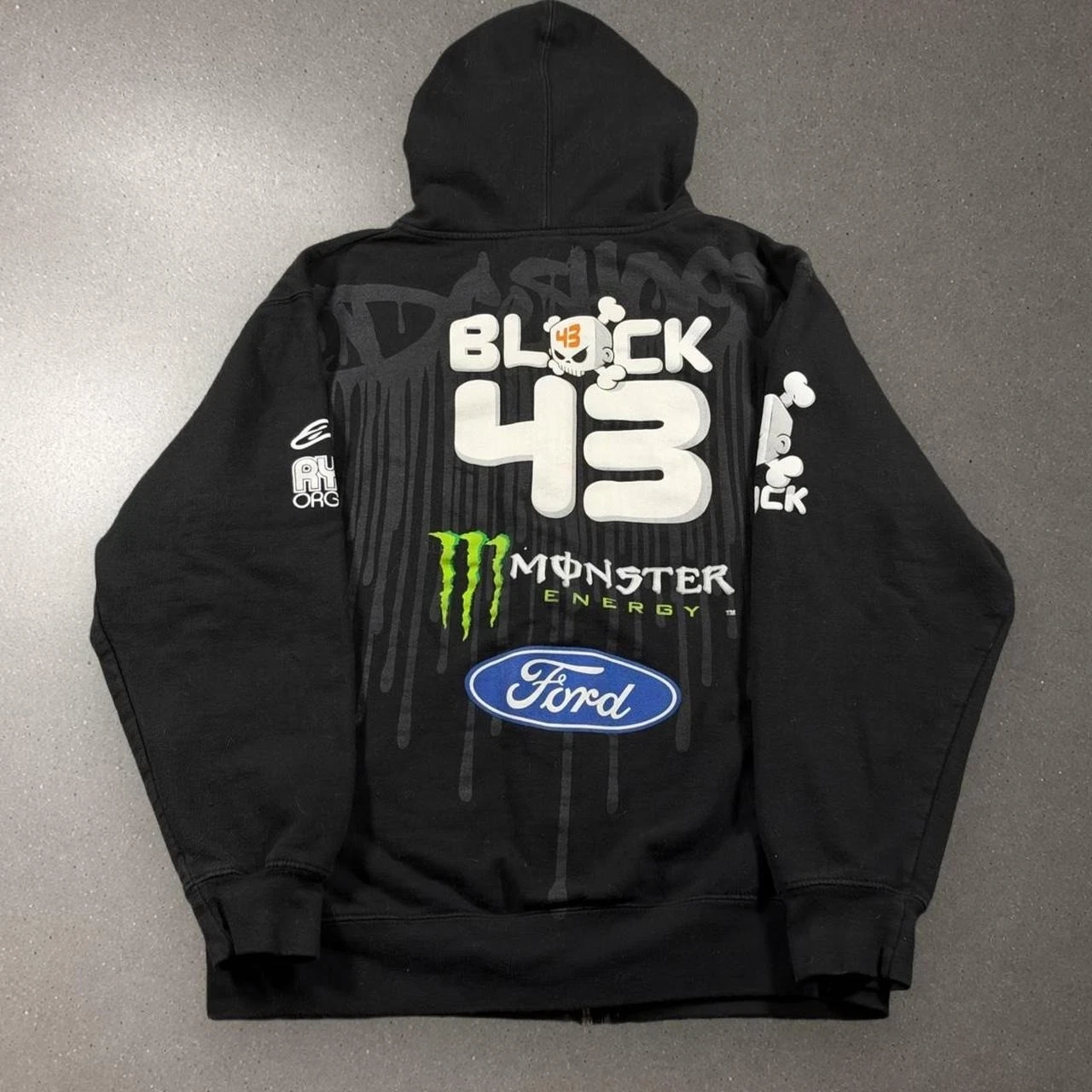 Y2K Black Monster Energy Ken Block DC Shoes Full Zip Jacket - Fits Men's Medium! image 2