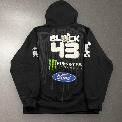 Y2K Black Monster Energy Ken Block DC Shoes Full Zip Jacket - Fits Men's Medium! image 2