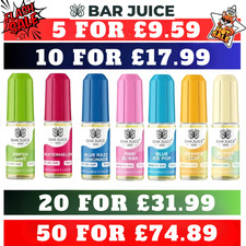 BAR JUICE 5000 Nic Salt 10ml E Liquid 10mg / 20mg Vape Juice 50/50 VG/PG | E-Cig