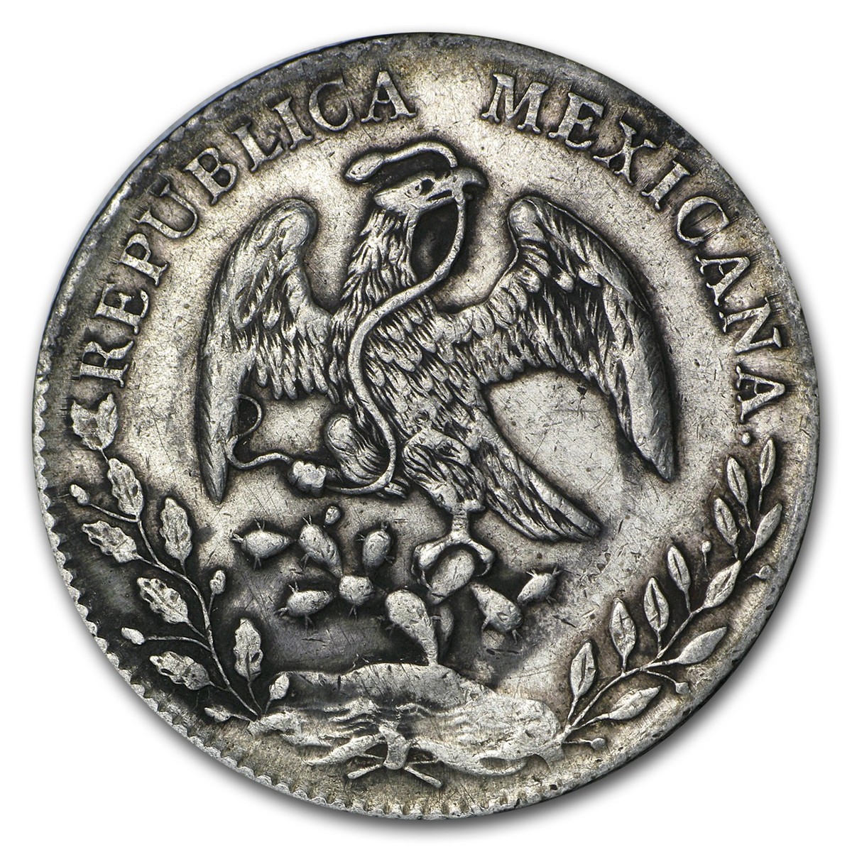 Mexico Silver 8 Reales Cap & Rays (Chopmark, ASW .7859 oz) | eBay