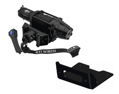 KFI Winch Kit 5000 lb Wide For Arctic-Cat 500 Prowler HDX 14-15 (Synthetic Rope)