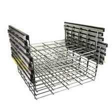  Lot of 8 Steel Heavy Duty Wire Mesh Cable Raceway Tray 24.75" x 23" x 8"