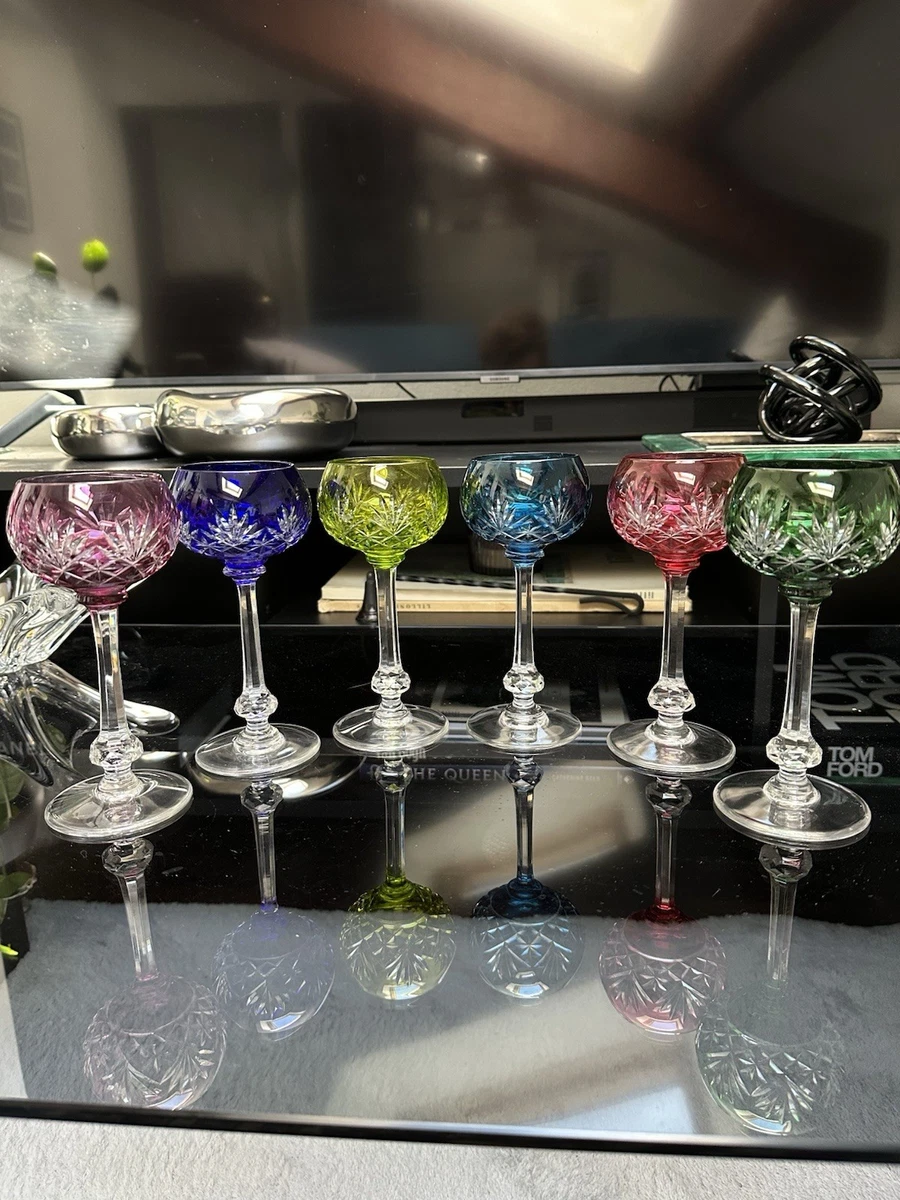 Belek 62477 Calici Per Digerivi E Liquori - Multicolore, In Vetro Resistente Al Calore, Confezione Da 6 Pezzi