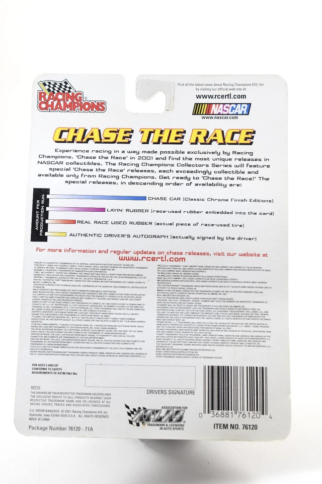 Ken Schrader #36 Snickers Pontiac Grand Prix 2001 Racing Champions NASCAR 1/64 - Image 4 of 4