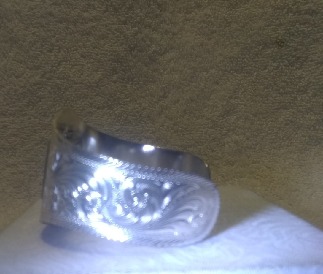 Montana Silversmiths Cuff Watch Silver Flower Filigree Gold New Bat Mint !! +Box Montana Silversmiths Cuff Watch Silver Flower Filigree Gold  main image 3