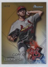 2021 Bowman Sterling Prospects Gold Refractor 50/50 Matthew Liberatore 0t2