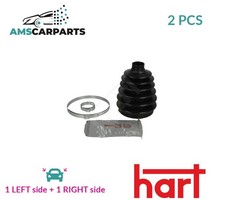 CV JOINT BOOT KIT PAIR FRONT WHEEL SIDE 451 822 HART 2PCS NEW OE REPLACEMENT