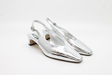 Sam Edelman Women's Ronnie Silver Slingback Pump FS 9.5M