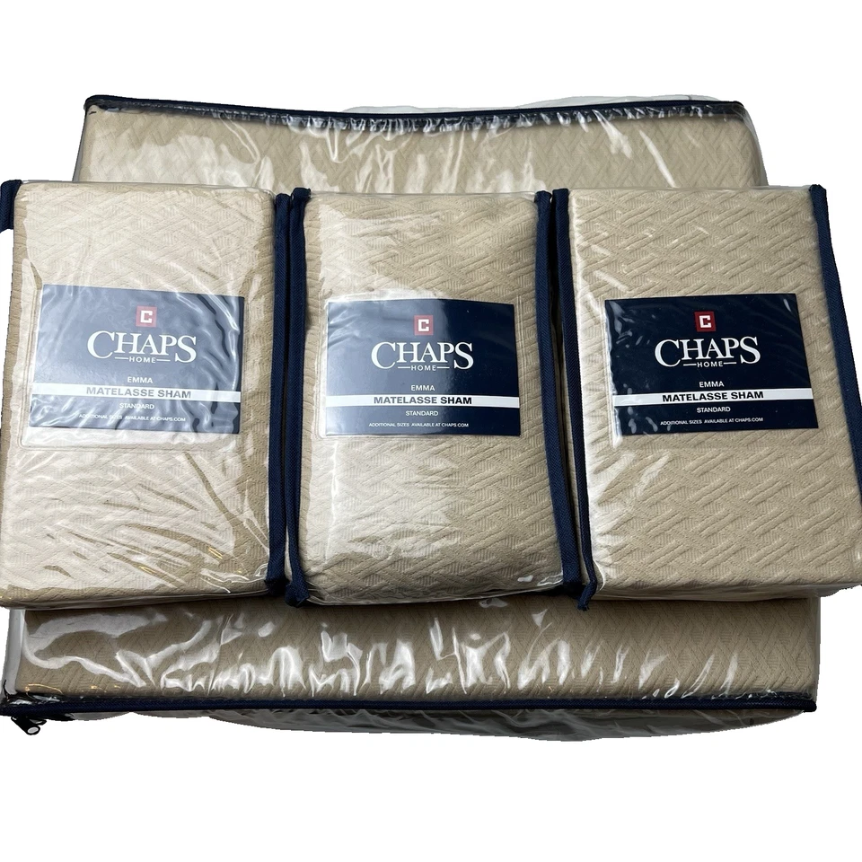 CHAPS 家用 3 件套标准罩尺寸:20 х 26 英寸和大号床罩 — 第 4/4 张图片