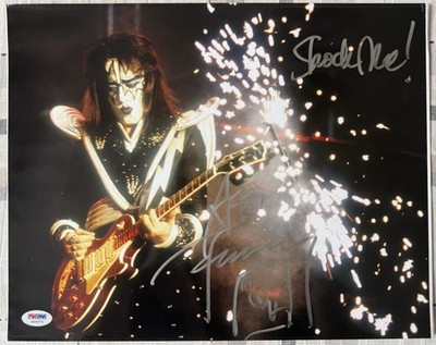 ACE FREHLEY SIGNED PHOTO 11X14  SHOCK ME  INSCRIPTION KISS AUTOGRAPH PSA COA WOW