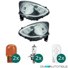 Scheinwerfer Depo schwarz H4 Set passt für Nissan Micra IV K13 ab 13-17