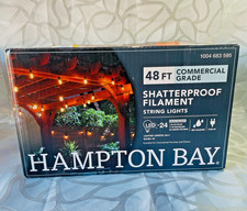 Hampton Bay 24 Light 48 Plug In Edison Patio ...