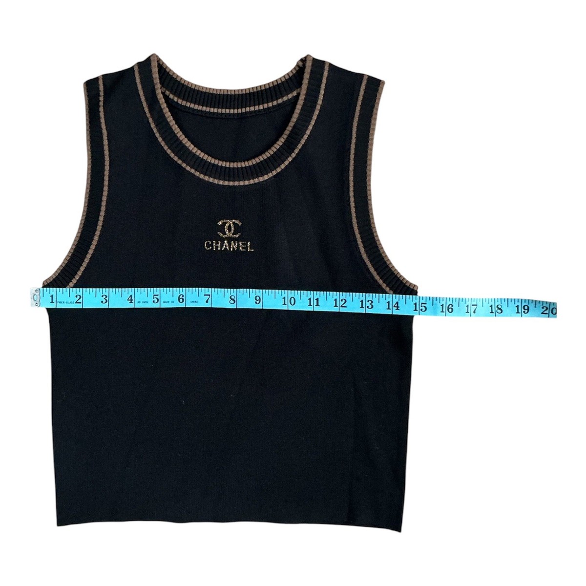 CHANEL ブラック タンクトップ 38 CHANEL Black Tank Top | eBay