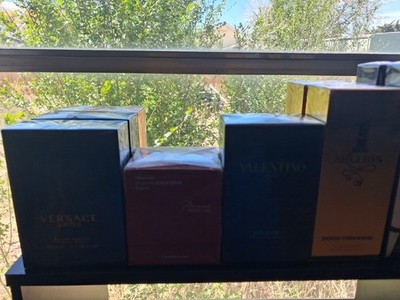 Versace, Valentino, Paco Rabanne Men's Fragrance Lot Eros, 1 Million, Le Male