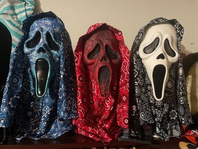 【Kskfji】Ghostface Mask 赤黒2個バンダナ柄 bandana print ghostface mask | eBay