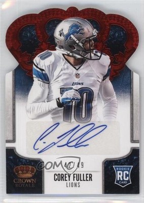 2013 Panini Crown Royale 42/49 Corey Fuller #122 Rookie Auto RC 2a6