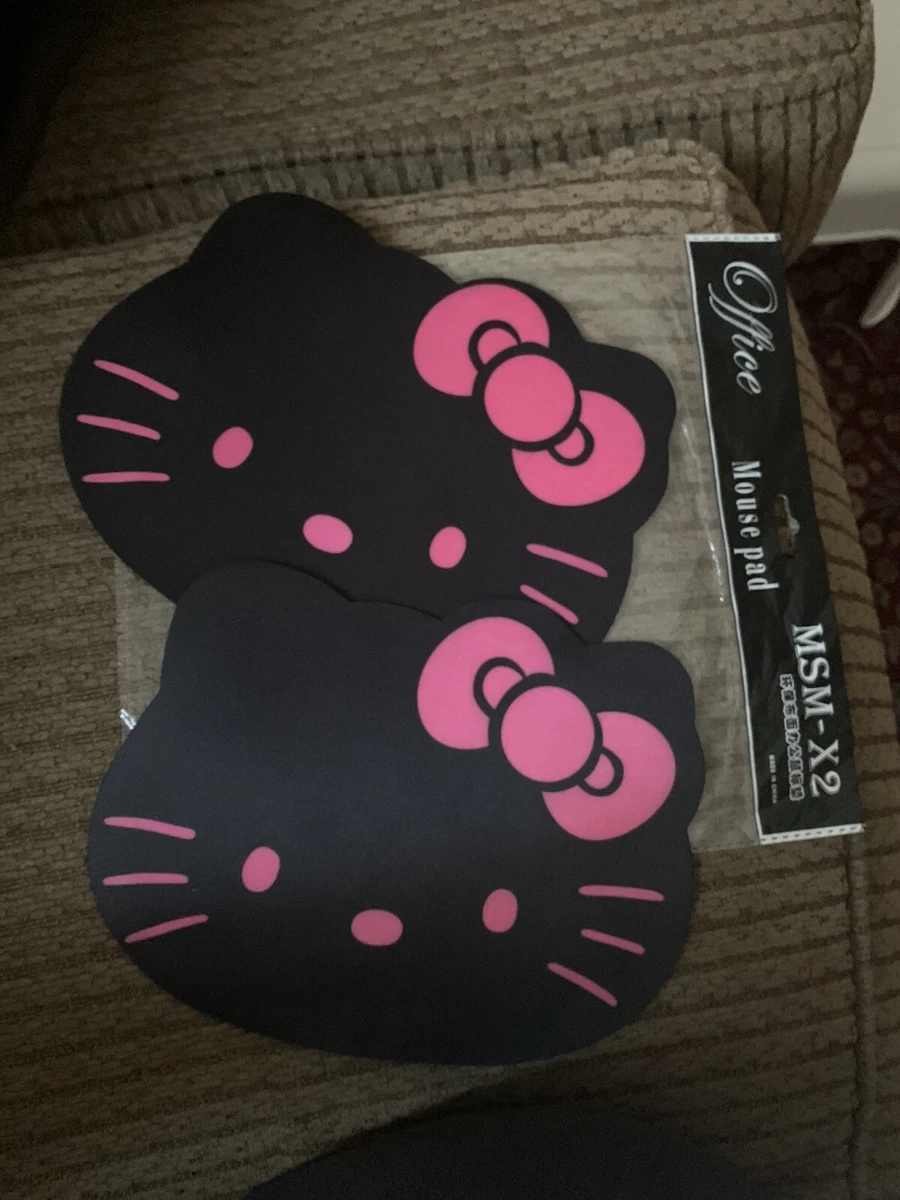 2PC Hello Kitty Black Pink Mouse Pads