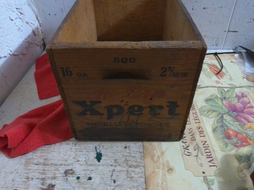 Western 500 16ga XPert Vintage Empty Wooden Crate Ammo Box 500 rounds - Picture 3 of 5