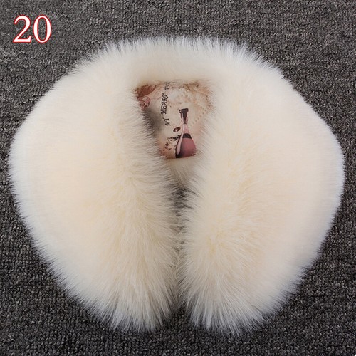 Invierno Mujeres Imitación Piel Zorro Cuello Bufanda Chal Cuello Envoltura Peludo Esponjoso Suave Cálido - Imagen 33 de 45