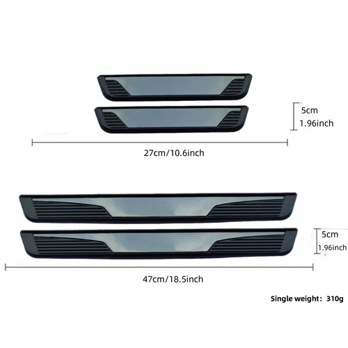 4X Door Scuff Sill Cover Panel Step Protector for F150 Accessories Blue - Picture 8 of 10