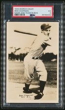 1933 WORCH CIGAR BEN CHAPMAN NEW YORK YANKEES BASEBALL CARD PSA 5 EX