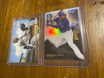 Fernando Tatis Jr baseball cards bowman peaks of potential padres rookie topps