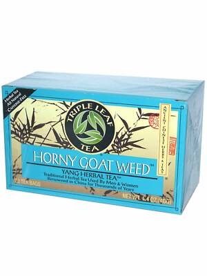 Triple Leaf Tea, Horny Goat Weed Herbal Tea, 20 tea bags