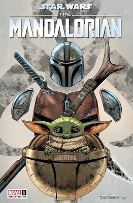 STAR WARS: THE MANDALORIAN #1 UNKNOWN COMICS TYLER KIRKHAM EXCLUSIVE VAR NM