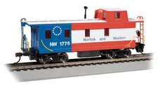 Bachmann 14006 HO Streamlined Caboose w/Offset Cupola - N&W #1776- Bicentennial