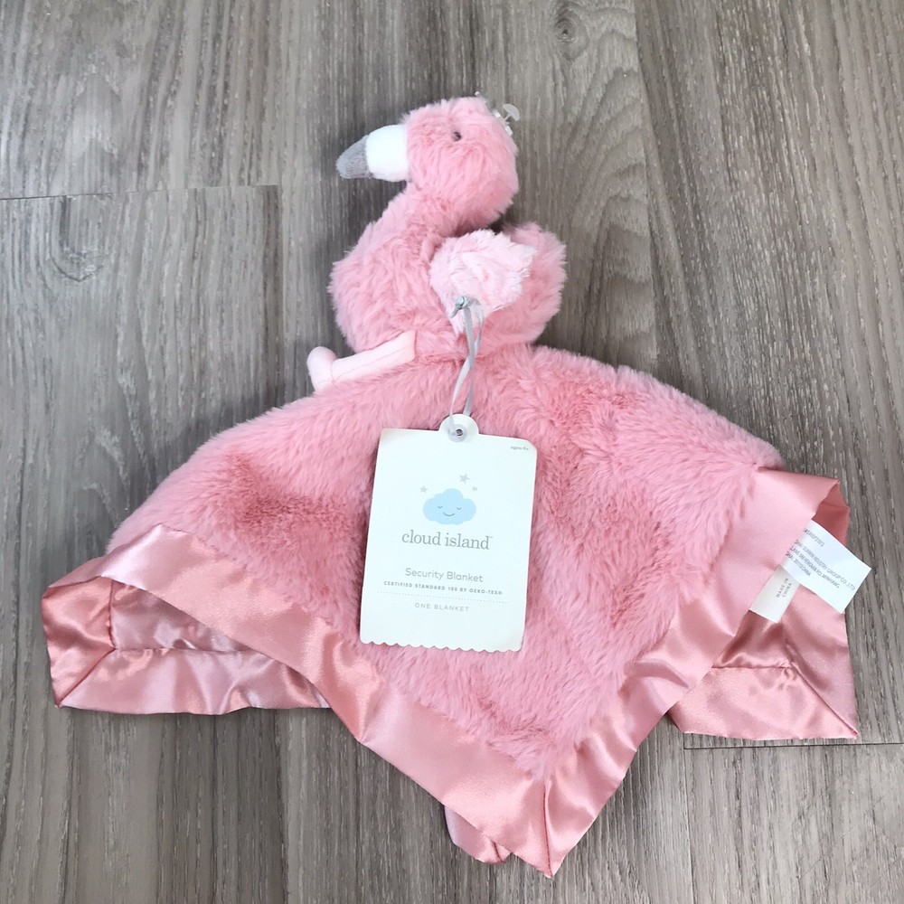 NEW Cloud Island Pink Flamingo Small Security Blanket, Lovey, Target