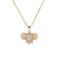 Elephant Pedant Gold Plated Necklace for Women Gift for Her Gift for Friend