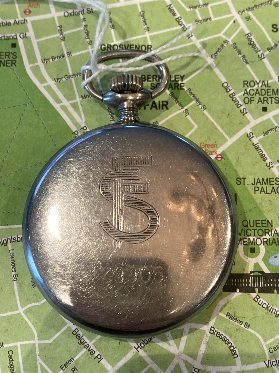 1970 Metal Perseo Railroad FS Pocket Watch Montre Orologio Da Tasca