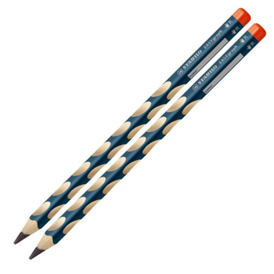 2x Stabilo Easygraph Bleistifte Bleistift HB für Rechtshänder 322/HB