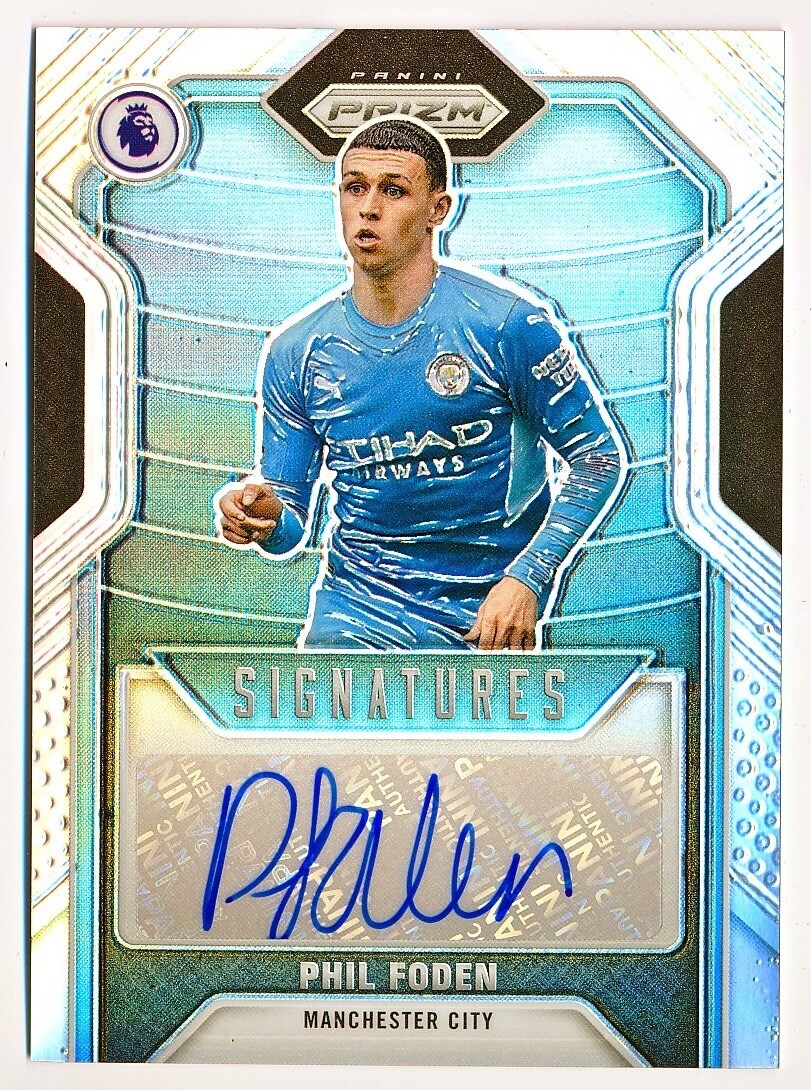 2021-22 Prizm EPL Phil Foden Signatures Prizms Silver Auto 2021-22 Prizm EPL Phil Foden Signatures Prizms Silver Auto