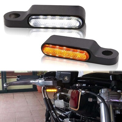 2x 8mm Miniblinker Motorrad Blinker Lenkerenden E-Geprüft Universal Blinkleuchte