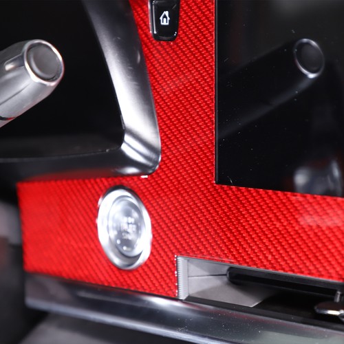 Red Real Carbon Fiber Full Interior Set Decor Cover Trim Kit for Corvette C8 20+ - Picture 73 of 444