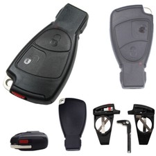 Autoschl&uuml;ssel 2 Tasten Geh&auml;use SET Rohling Batteriefach NEU passend f&uuml;r Mercedes