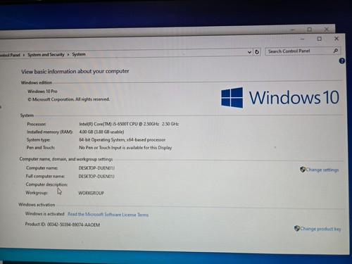 HP EliteDesk 800 G2 Mini Desktop Intel Core i5-6500T 4GB 256GB Win-10 WiFi BT - Picture 7 of 10