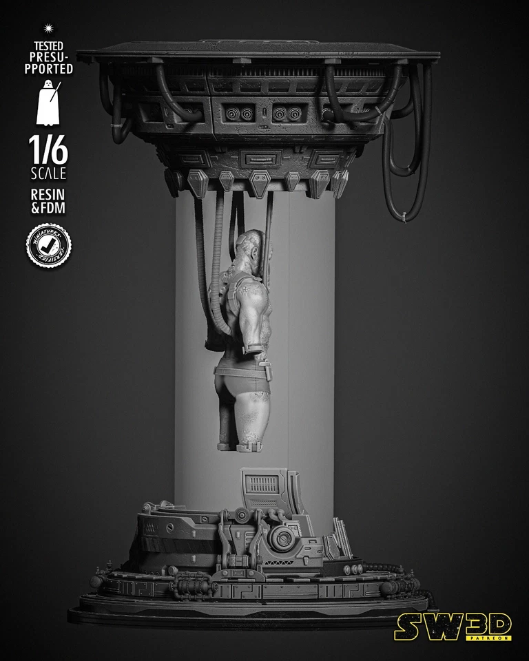 3D Printed 16K FAN MADE STAR WARS Darth Vader In The Bacta Tank 350mm approx. - Image 2 of 4