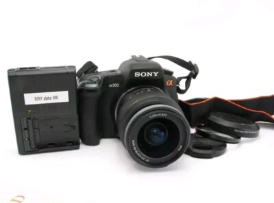 Sony Alpha A300 10.2MP Digitalkamera - Schwarz (Kit mit SAM 16-50mm Objektiv)