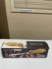 Electric Knife WT-98-10  Comfort Wood Ergonomic Grip With Spare Blades Open Box