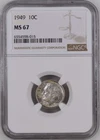 1949 10C Roosevelt Dime NGC MS67   6554598-015